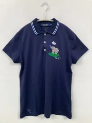 POLO GOLF RALPH LAUREN ポロゴルフラルフローレン ポロシャツ S ネイビー ワンポイント 刺繍 半袖