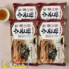 [白斎] えごま油マッククス 麺 4袋セット / 211g×4 混ぜ麺 香ばしさ ヘルシー麺 韓国式そば 和えそば えごま麺 エゴマ油マックッス 韓国麺のサムネイル