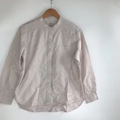 無印良品 オーガニックコットン洗いざらしスタンドカラー長袖シャツ レディース M オフホワイト 3241202603160020