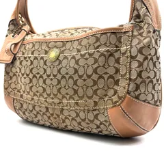 COACH y2k signature mini oneshoulderbag コーチ ミニシグネチャーワンショルダーバッグ 型番10772 キャンバスレザー素材 ベージュブラウン