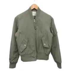 ローリーズファーム LOWRYS FARM MA-1 ブルゾン ジャケット ジップアップ カーキ M