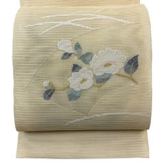 極上 国産 本爪 絽綴れ 八寸名古屋帯 正絹 クリーム so531 - メルカリ