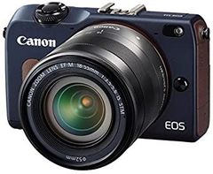 [Used - Very Good] Canon EOS M2 Mirrorless Camera with EF-M18-55 IS STM Lens Kit (Bay Blue) Includes EF-M18-55mm F3.5-5.6 IS STM lens. EOSM2BL-1855ISSTMLK