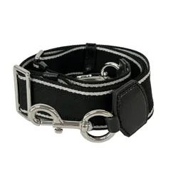 MARC JACOBS(マークジェイコブス) ショルダーストラップ美品  - S307M06RE22 黒×シルバー レザー