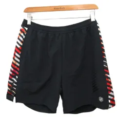 アシックス asics スポーツウエア ハーフパンツ ショートパンツ XL 黒 ブラック マルチカラー
