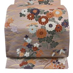 袋帯 牡丹 菊花 梅花 楓 萩 蛇籠 着物 帯 042k d - メルカリ