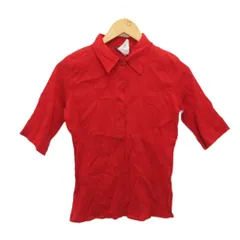 アニエスベー agnes b. ブラウス シャツ 半袖 赤 レッド 1 約S