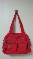 キプリング 赤 カラー トートバッグ 兼 クロスバッグ