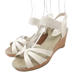 ダイアナ DIANA ストラップサンダル ミュール ウェッジソール M 約22.5cm ベージュ ■YHS9