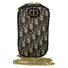 ディオール/クリスチャンディオール ショルダーバッグ 30 モンテーニュ フォンホルダー/トロッター ネイビー×ベージュ×ダークグレー