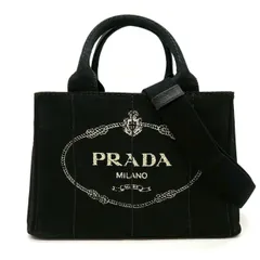 PRADA　プラダ　カナパ　S　2WAY　ハンドバッグ　ブラック　1BG439　ロゴ　レディース　ショルダーバッグ　ゴールド金具