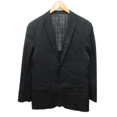 バーバリーブラックレーベル BURBERRY BLACK LABEL テーラードジャケット ブレザー ノバチェック 2B 黒 ブラック M  