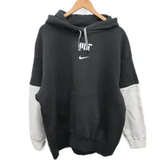 ナイキ NIKE タグ付き パーカー フーディー スウェット プリント グレー L