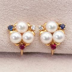 マリーエレーヌドゥタイヤック TASAKI エクリプス ピアス 22K パール