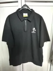 フランクストーン ピーナッツ SNOOPY ハーフジップ カラーTシャツ