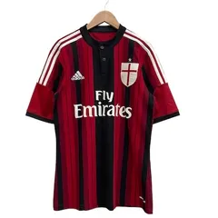 アディダス adidas ACミランサッカーユニフォーム 14-15シーズン 半袖 ゲームシャツ レッド サイズM