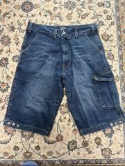 90s ヴィンテージ STUSSY ステューシー デニム カーゴ ハーフパンツ(30)