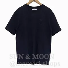 アミパリ 胸にハート XS Tシャツ 半袖 ブラック 黒 ロゴ ユニセックス オーバーサイズ TJ263のサムネイル