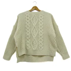 キャレイグドン セーター ケーブルニット トップス メリノウール アイルランド製 レディース ﾌﾘｰサイズ ベージュ Carraig Donn 【中古】