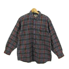 エルエルビーン 長袖シャツ トップス フランネルシャツ チェック柄 メンズ L-REGサイズ 緑×赤 L.L.Bean 【中古】のサムネイル