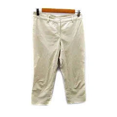 セオリーリュクス theory luxe クロップドパンツ 七分丈 無地 40 L ベージュ /SY22