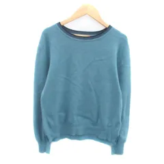 リフレクト Reflect ニット カットソー クルーネック 長袖 無地 9 M 青  ブルー /HO20