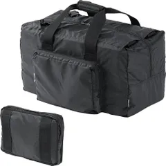 [新品/未開封] サンワダイレクト 32L 折りたたみ ボストンバッグ リュック 大容量 撥水 軽量 トラベル 2WAY ブラック