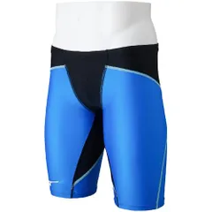 新品 [ミズノ] 水泳 競泳 レース水着 GX・SONIC DUAL ハーフスパッツ N2MBC030 メンズ S ブラック/ライトブルー