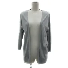 アンタイトル UNTITLED ニットカーディガン ミドル丈 前開き 無地 2 グレー /YS20