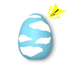 SCHITEC 犬 おもちゃ 音が鳴る ボール 卵の形 犬玩具 音の出るおもちゃ 噛むおもちゃ「大型犬専用」歯磨き 知育玩具 ストレス解消 運動不足 天然ゴム 耐久性 大型犬に適用（11.5*8.6 青空）