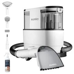 EUREKA（ユーリカ） NEY100 カーペットクリーナー 400W強力吸引 車シートと布製品洗浄 セルフクリーニング 絨毯とソファ洗い 乾湿両用 リンサー洗浄器 お湯対応可能 洗浄剤付属 三つブラシwb 5e7c6a3d