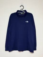THE NORTH FACE ザノースフェイス 長袖 カラーTシャツ L ネイビー