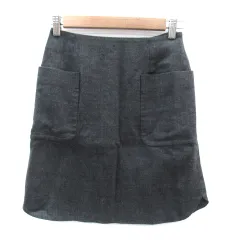 スピック＆スパン ノーブル Spick&Span Noble 台形スカート ミニ丈 36 S グレー /SM38