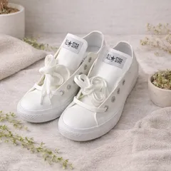 【新品】CONVERSE ALL STAR ホワイト スニーカー ローカット 定番 キャンバス 白