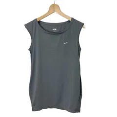 ナイキ NIKE タンクトップ ノースリーブ カットソー ロゴ M グレー