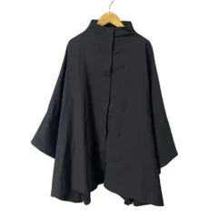patterntorso 前開きモードポンチョ アウター スタンドカラー PK-00864 F ブラック