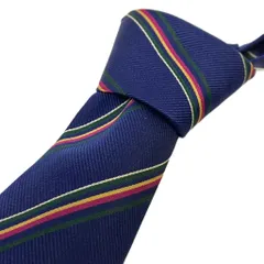 ダンヒル dunhill ネクタイ ストライプ シルク ブルー