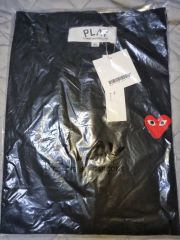 コム・デ・ギャルソン ブラック 半袖Tシャツ XL 新品