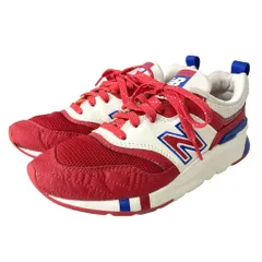 ニューバランス NEW BALANCE ローカットスニーカー シューズ ロゴ刺繍 CM997HBZ 24.0cm 赤 レッド ブルー ホワイト