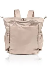 新品 LASIEM(ラシエム) 【トートバッグにもなる2way】 マザーズバッグ マザーズリュック マザーズ バッグ ママリュック 大容量 背面ポケット 撥水 軽量 ストラップ付き グレージュ