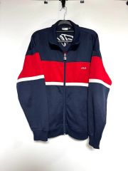 日本ヴィンテージ FILA フィラ ネイビー ジップアップ 100