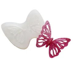 シリコンモール uvレンジ型 折り畳み式 蝶々 バタフライ キーホルダー シリコンモールド レジン シリコン型 デコパーツ 飾り物 UVレジン アクセサリー 装飾 ハンドメイド 手作り プレゼント 手芸品 抜き型 キーホルダー 折り畳み式蝶々