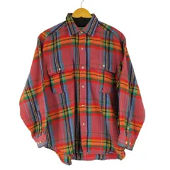 ユーズドフルギ USED古着 {{FORMIDABLE}} ダブルポケット ネルシャツ メンズ 表記無 