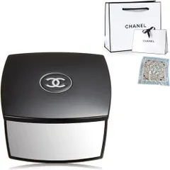 新品 [セット品/名入れ可] CHANEL シャネル ミラー ミロワール ダブル ファセット コンパクトミラー MIROIR DOUBLE FACETTES コスメ 手鏡 ギフト プレゼント (名入れなし 名入れなし)