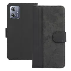 【在庫セール】5Gケース G64y 携帯カバー 全面保護 高級PUレザーとデニムの組み合わせデザイン MOTO モトローラ モトg64 手帳型ケース カード収納ポケット 手帳型 横置きスタンド機能 Moto g64y カバー Moto 財布型 シンプルなビジネ