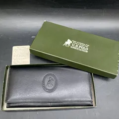 N431 .S. POLO ASSOCIATION（ユーエス・ポロ・アッスン）男性用二つ折り長財布U.S.POLO 長財布 二つ折り 黒 ブラック 乗馬ロゴ ポロ U.S. POLO ASSN.のサムネイル