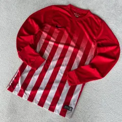 ナイキ レッド ストライプ 長袖 Tシャツ