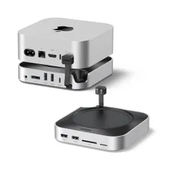 UGREEN Mac mini M4/M4 Pro 専用 USB-Cハブ & スタンド 10-in-1 ドッキングステーション 8K対応 10Gbps高速転送 M.2 NVMe SSDエンクロージャー DPポート USB A/C SD/TFカード オーディｍａ