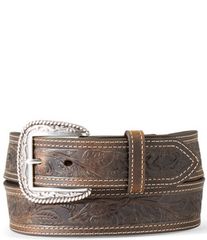 新品未使用】RRL アメリカンヴィンテージエンボス加工 ブラウンベルト