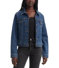 リーバイス レディース アウター ジャケット・ブルゾン デニム LevisR Originalong Sleeve Denim Trucker Jacket See Herun デニムのサムネイル